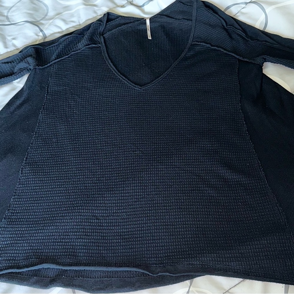 Free people tunic black top